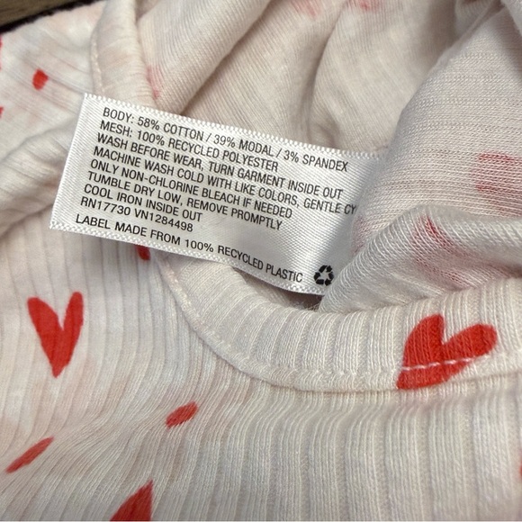 Cat & Jack Valentines Day Heart Print Tutu Romper Size 18M - Picture 4 of 9